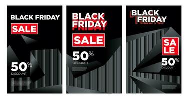 Black Friday Banner and Poster Sale Discount with Black Abstract Background vector