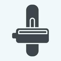 Icon Automatic Transmission. related to Car ,Automotive symbol. glyph style. simple design editable. simple illustration vector