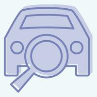 Icon Diagnostic. related to Car ,Automotive symbol. two tone style. simple design editable. simple illustration vector