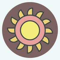 Icon Cutter. related to Mining symbol. color mate style. simple design editable. simple illustration vector