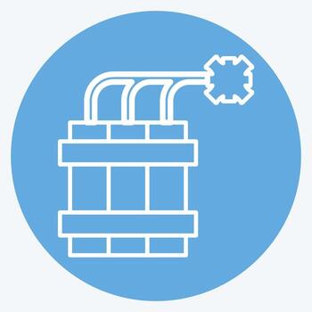 Icon Dynamite. related to Mining symbol. blue eyes style. simple design editable. simple illustration vector
