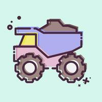 Icon Truck. related to Mining symbol. MBE style. simple design editable. simple illustration vector