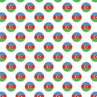 Azerbaijan flag pattern in circle shape repeat design vector
