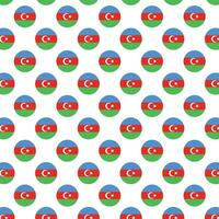 Azerbaijan flag pattern in circle shape repeat design vector