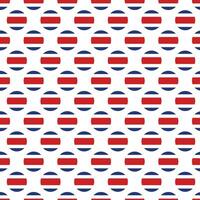 Costa Rica flag pattern in circle shape repeat design vector