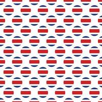 Costa Rica flag pattern in circle shape repeat design vector