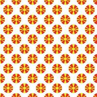 North Macedonia flag pattern in circle shape vector