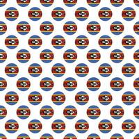 Eswatini flag pattern in circle shape repeat design vector