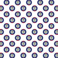 Belize flag pattern in circle shape repeat design vector