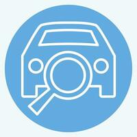 Icon Diagnostic. related to Car ,Automotive symbol. blue eyes style. simple design editable. simple illustration vector