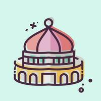 Icon Jerusalem. related to Capital symbol. MBE style. simple design editable. simple illustration vector