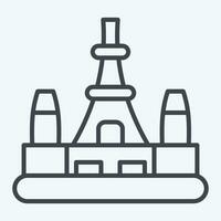 Icon Tokyo. related to Capital symbol. line style. simple design editable. simple illustration vector