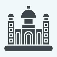 Icon Dhaka. related to Capital symbol. glyph style. simple design editable. simple illustration vector