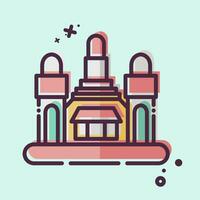 Icon Bangkok. related to Capital symbol. MBE style. simple design editable. simple illustration vector
