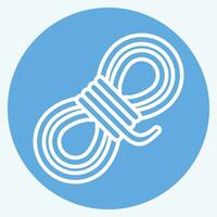 Icon Rope. related to Mining symbol. blue eyes style. simple design editable. simple illustration vector