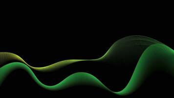 green gradient abstract curly background vector