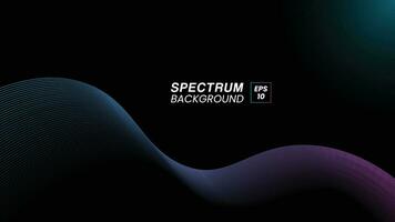 abstract spectrum wave background with copy spsace vector