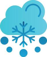 Snowfalling Vector Icon Design