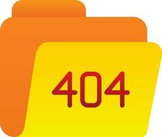 404 Error Vector Icon Design