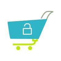 Unique Unlock Cart Vector Icon