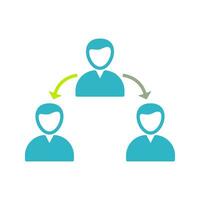 Unique Connected Users Vector Icon