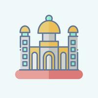 Icon Dhaka. related to Capital symbol. doodle style. simple design editable. simple illustration vector