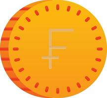 Swiss Franc Vector Icon Design