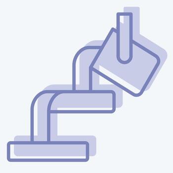 Icon Melted. related to Mining symbol. two tone style. simple design editable. simple illustration vector