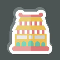 Sticker Beijing. related to Capital symbol. simple design editable. simple illustration vector