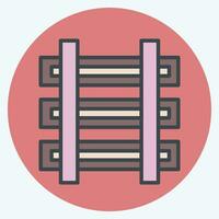 Icon Train. related to Mining symbol. color mate style. simple design editable. simple illustration vector
