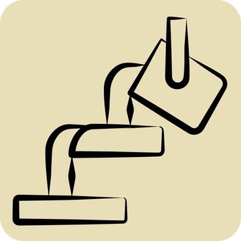 Icon Melted. related to Mining symbol. hand drawn style. simple design editable. simple illustration vector