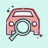 Icon Diagnostic. related to Car ,Automotive symbol. MBE style. simple design editable. simple illustration vector