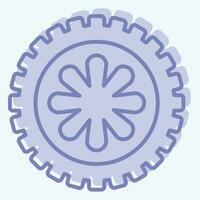 Icon Wheel. related to Car ,Automotive symbol. two tone style. simple design editable. simple illustration vector