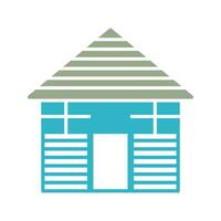 Wood Cabin Vector Icon