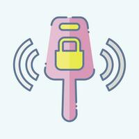Icon Key. related to Car ,Automotive symbol. doodle style. simple design editable. simple illustration vector