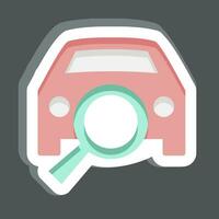 Sticker Diagnostic. related to Car ,Automotive symbol. simple design editable. simple illustration vector