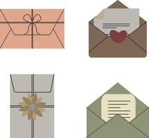 Mail Envelope Shape. Simple Design. Vector Illustration