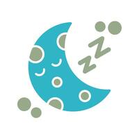 icono de vector de dormir