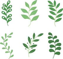 Leaf Decoration Shape. Simple Design. Vector Illustration