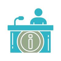 Information Desk Vector Icon