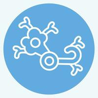 Icon Nerve. related to Body Ache symbol. blue eyes style. simple design editable. simple illustration vector