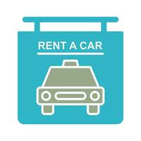 Rent a Car Vector Icon