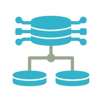 icono de vector de datos estructurados