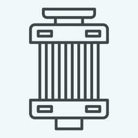 Icon Filter. related to Car ,Automotive symbol. line style. simple design editable. simple illustration vector