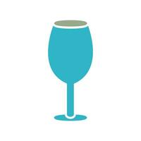 icono de vector de copa de vino