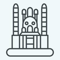 Icon Ankara. related to Capital symbol. line style. simple design editable. simple illustration vector