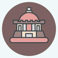 Icon Tashkent. related to Capital symbol. color mate style. simple design editable. simple illustration vector