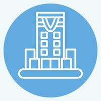 Icon Riyadh. related to Capital symbol. blue eyes style. simple design editable. simple illustration vector