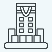 Icon Riyadh. related to Capital symbol. line style. simple design editable. simple illustration vector