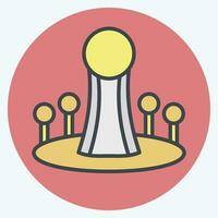 Icon Astana. related to Capital symbol. color mate style. simple design editable. simple illustration vector